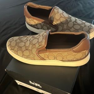 Brand New Coach Wells Signature Slip On Sneakers